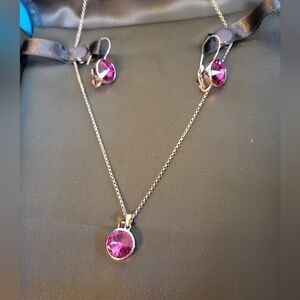 Fifth Avenue Collection "Sweet On You" Rose Gold Tone Necklace and Earring Set